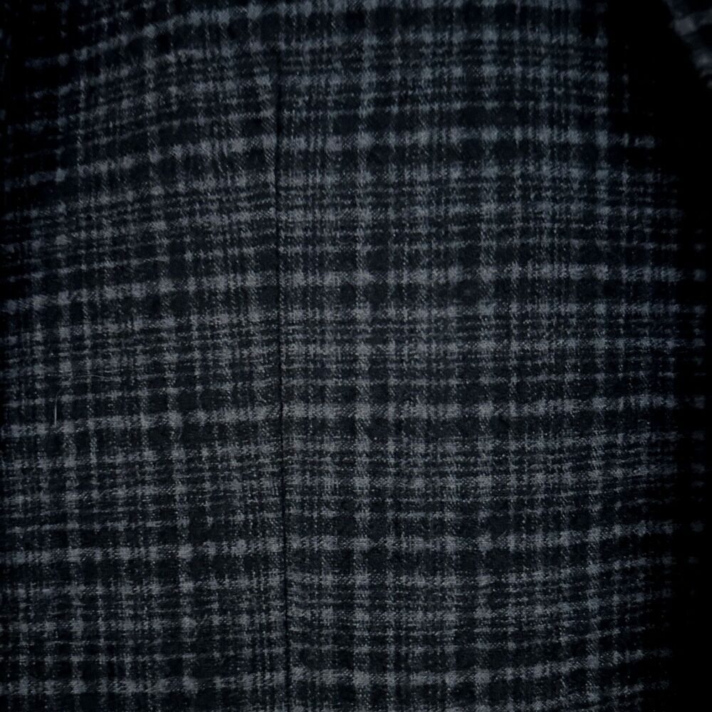 John Varvatos Austin Jacket Black/Gray Texture Plaid Wool/Angora Sz Italy 48 NWT - Picture 6 of 16